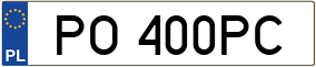 Truck License Plate